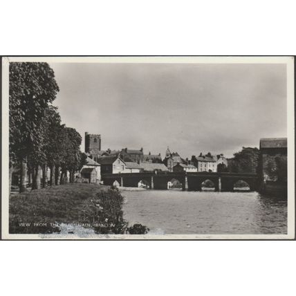 View from the Promenade, Brecon, c.1950 - RP Postcard