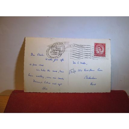 multiview, CHRISTCHURCH, Dorset used postcard 1964 pm =