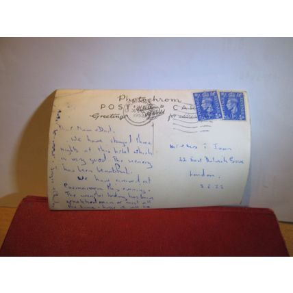 GWERNAN LAKE HOTEL, DONGELLY, DOLGELLAU, WALES used postcard RP 1952 pm =