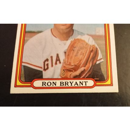 Topps 1972 185 Ron Bryant Pitcher San Fransico Giant 6.0 Excellen Mint Condition