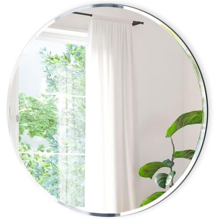 KOHROS Frameless round Bathroom Mirror for over Sink Circle Vanity Mirror 24 Inc