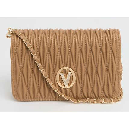 VALENTINO ORLANDI Taupe Crossbody Bag With Detailed Quilting BNWT (RARE)