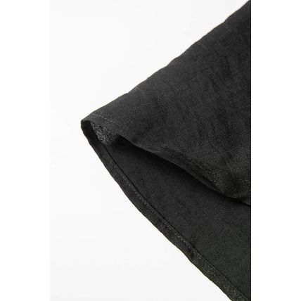 Black 3/4 Sleeve Button Up Long Kimono