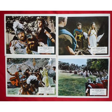 VIKING QUEEN, The (1966) original UK FOH / Lobby cards **Don Murray, Carita**