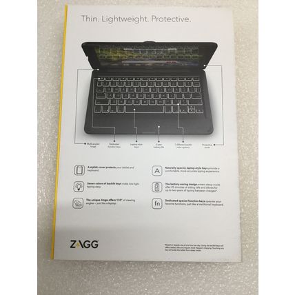 ZAGG Folio Series Wireless Tablet Keyboard and Case for Ellipsis 10 HD - NEW