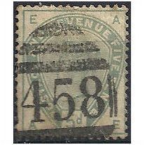 1883 SG193 5d Dull Green Good Used Check Letters "AE".