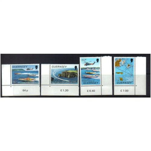 1988 GB GUERNSEY POWERBOATS SET UMM SG429-432