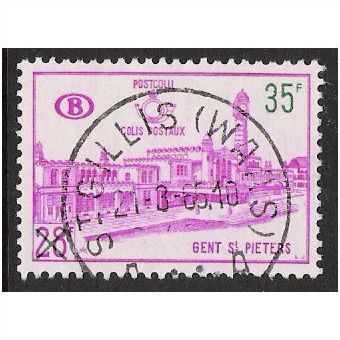 Belgium Pa Mi 59: 35 Fr. on 28 Fr. Parcel Stamp: Ghent St. Peters Station