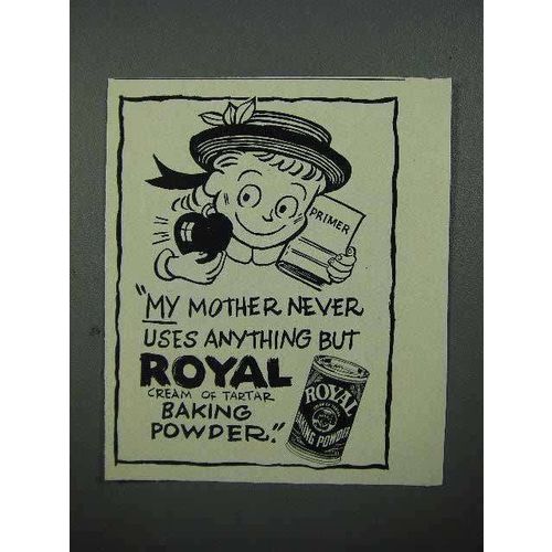 1952 Royal Baking Powder Ad - My Mother