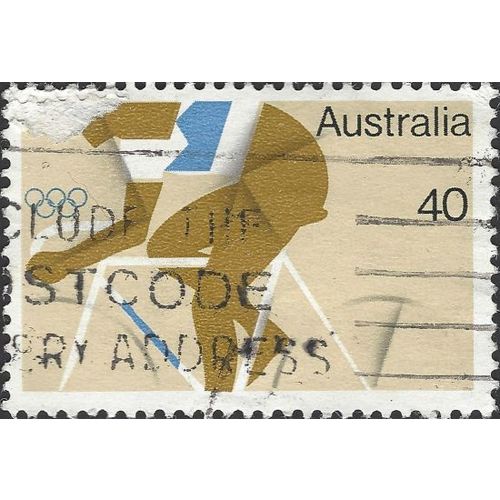 AUSTRALIA, OLYMPICS, Montreal, cycling, light brown 1976, 40c, #2