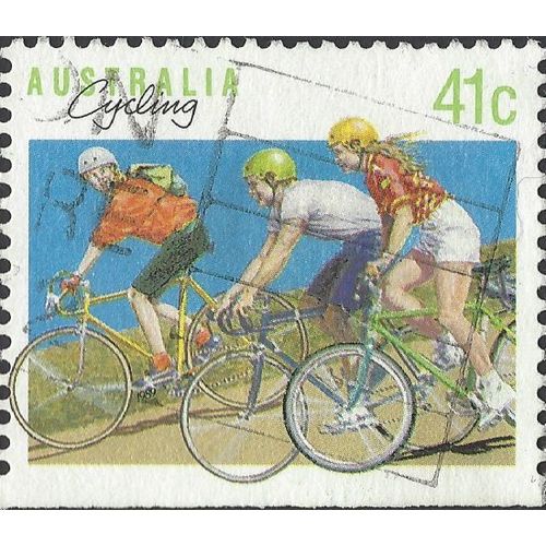 AUSTRALIA, SPORT, Cycling, blue 1989, 41c, #6