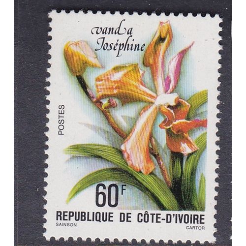 IVORY COAST 1979 FLOWERS 2ND SERIES 60F VANDA JOSEPHINE MNH