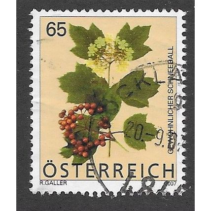 AUT 2007 65c 'FLORA DEFINITIVES ' FINE USED (EBID73-291)