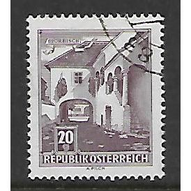 AUSTRIA 1957 BUILDINGS 2Og PURPLE OLD COURT YARD SG 1295 FINE USED#