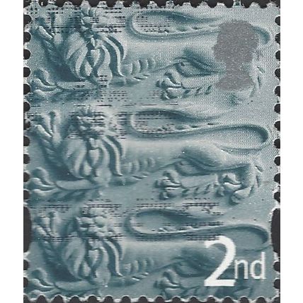 ENGLAND, Lions passant guardant, blue-grey 2001, 2nd, #2