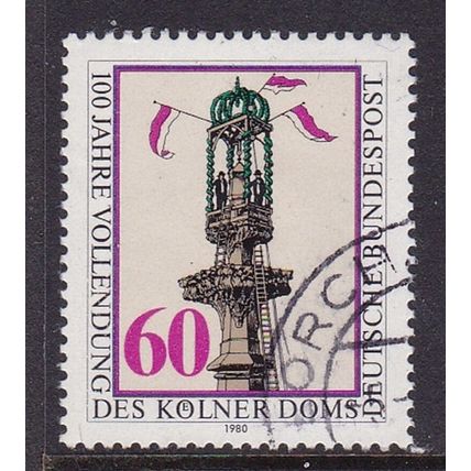 GERMANY 1980 CENTENARY COLOGNE ( KOLN ) CATHEDERAL USED SG1237