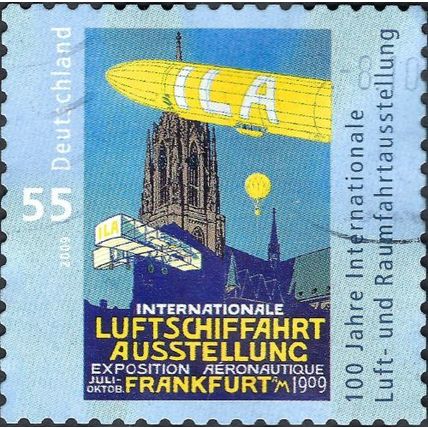 GERMANY, International Aerospace Exhibition Frankfurt/Main, light blue 2009, 0.