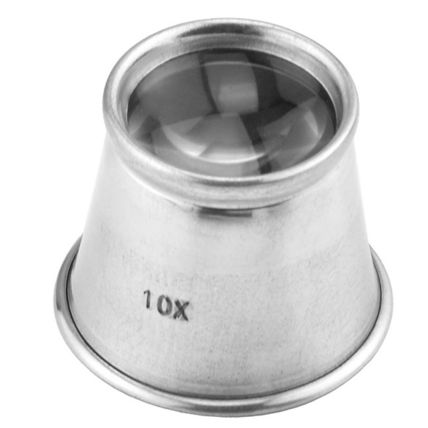 10 Power Aluminum Jeweler's Eye Loupe