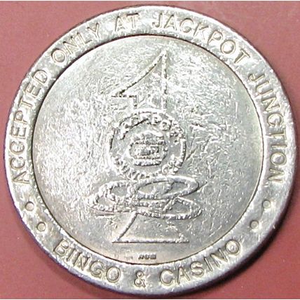 Jackpot Junction. $1 Casino Token. Morton, MN. 17A.
