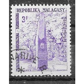 MADAGASCAR N° T43 YVERT OBLITERE ( USED )