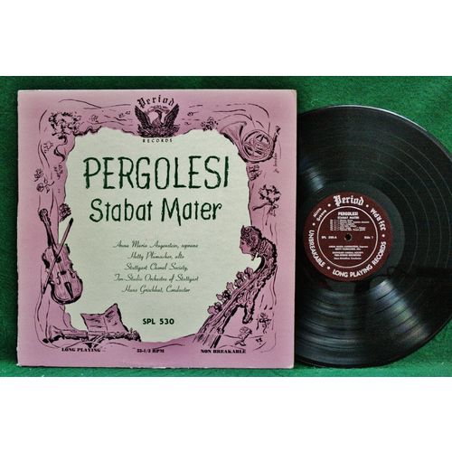 Augenstein/Plumacher/Grischkat - Pergolesi: Stabat Mater - SPL 530 - VG+