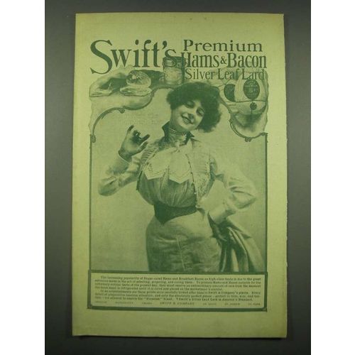 1902 Swift's Premium Hams & Bacon, Silver Leaf Lard Ad