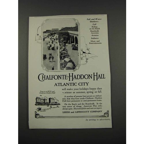 1925 Chalfonte-Haddon Hall Ad