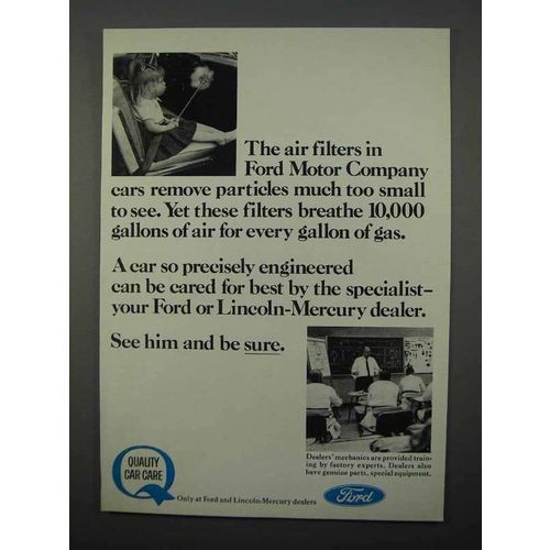 1966 Ford Motor Company Ad - Air Filters in Cars
