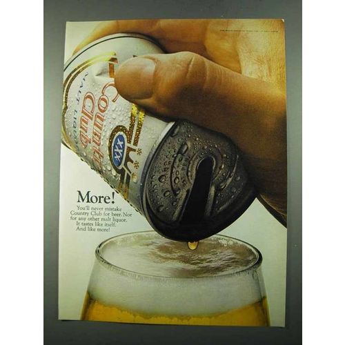 1969 Country Club Malt Liquor Ad - More!
