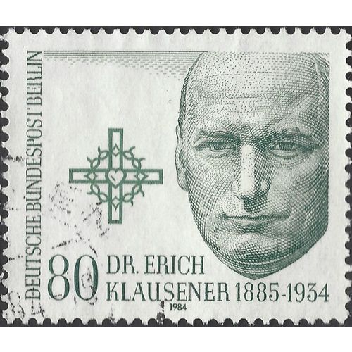 BERLIN, Dr. Erich Klausener (1885-1934), green-grey 1984, 80pf