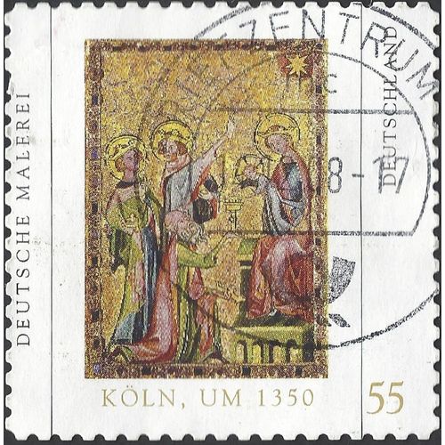 GERMANY, Adoration of the Magi; Cologne c1350, gold 2008, €0.55