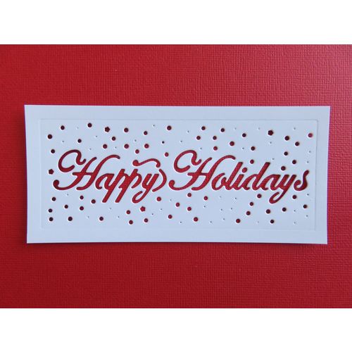6 x Die Cuts Happy Holidays