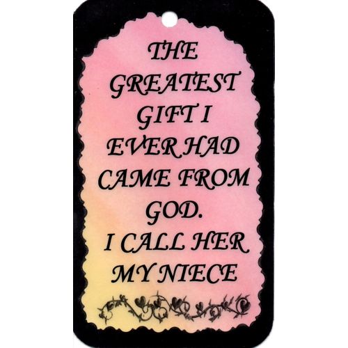 2086 Inspirational Sign Gift From God I Call Her My Niece Magnet Family Gift