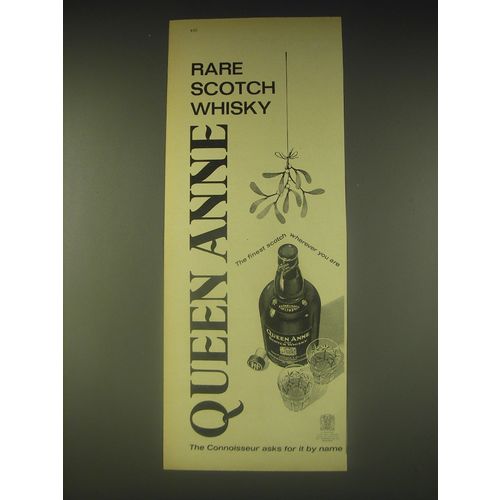 1962 Queen Anne Scotch Ad - Rare Scotch Whisky Queen Anne