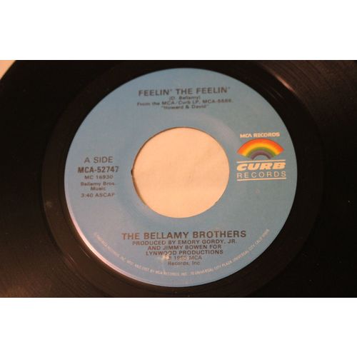 The Bellamy Brothers 45-FEELIN' THE FEELIN'/THE SINGLE AND HIS WIFE