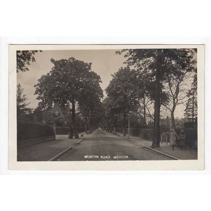 Mostyn Road Merton Postcard RP Surrey