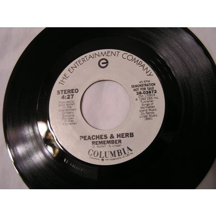 Peaches & Herb Promo 45-REMEMBER STEREO
