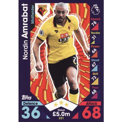Match Attax 2016/2017 321 Nordin Amrabat Watford