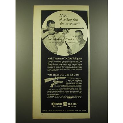 1959 Crosman Pellguns and Hahn BB Guns Ad - Stanley Musial