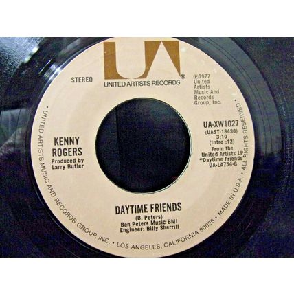 Kenny Rogers-Daytime Friends / We Don't Make Love Anymore-45rpm-1977-VG+