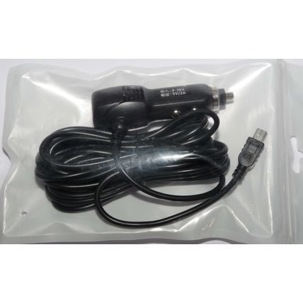 2.5m 12V Mini-USB 12V Mini-USB Dash Cam Power Supply