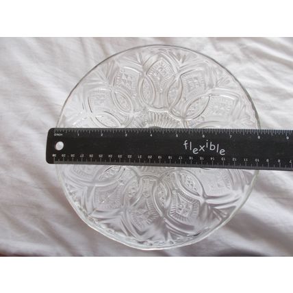 CAKE STAND PRESSED GLASS (28/01) # # #