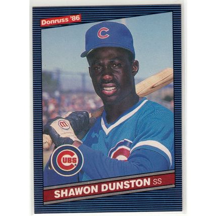 1986 Donruss baseball card 311 Shawon Dunston