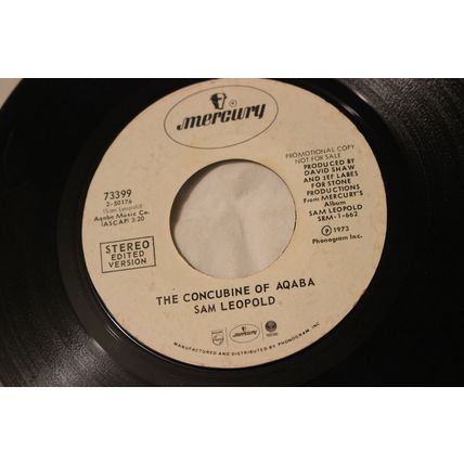 Sam Leopold Promo 45-ANTS AND TOADS/THE CONCUBINE OF AQABA STEREO