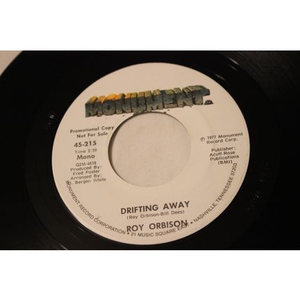 Roy Orbison Promo 45-DRIFTING AWAY STEREO/MONO