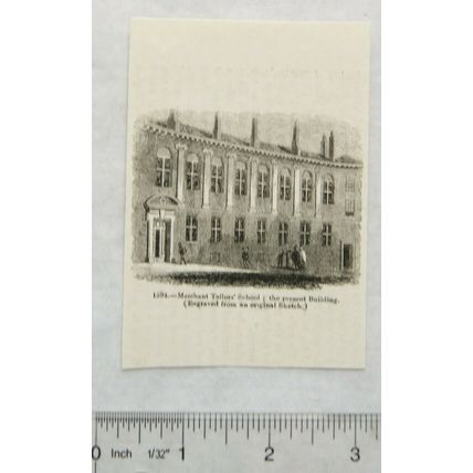 1860s engraving - Merchant Tailors' School