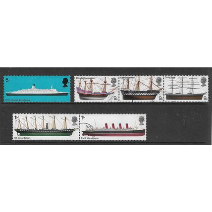 GREAT BRITAIN 1969 BRITISH SHIPS SG 778 / 783 SET 6 VALS FINE USED #3