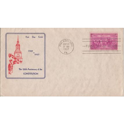 ZAYIX US MP# 798-45 1st Fidelity FDC single Philadelphia Constitution 121022SM69