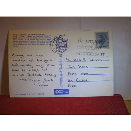 multiview, LOCH LOMOND, SCOTLAND used postcard by NPO Dexter =