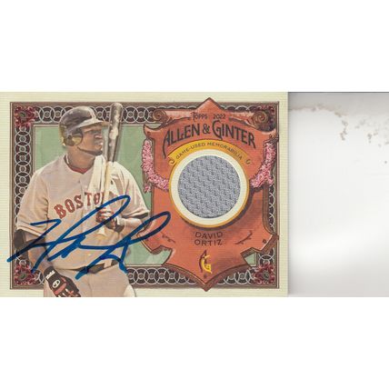 DAVID ORTIZ CERTIFIED JERSEY 2022 AUTOGRAPHED BOSTON RED SOX HOF WORLD CHAMPION